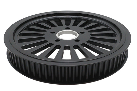 HARLEY King Spoke Rear Drive Pulley 70 Tooth Black Fits 0-  Custom, Application for 1-1/2 belt."