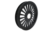 HARLEY King Spoke Hinterrad-Antriebsriemenscheibe 70 Zähne Schwarz Passend für 0- Custom, Anwendung für 1-1/2" Riemen."