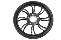 HARLEY Vortex Hinterrad-Riemenscheibe 70 Zähne Schwarz Cut Passend für 0- Custom, Anwendung für 1-1/8 Zoll Riemen.