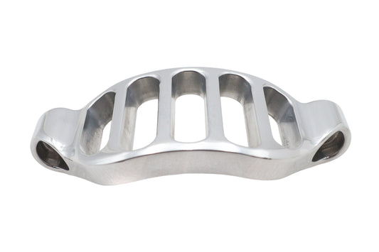 HARLEY Ultima 2 inch Quarter Grill Pulley Cover Polished Fits Custom 0- , Application