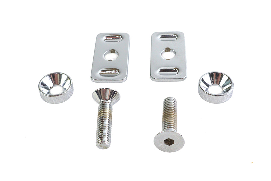 HARLEY Chrom Schwingen Endplatte Einstellschrauben-Kit passend für 1991-2005 FXD,