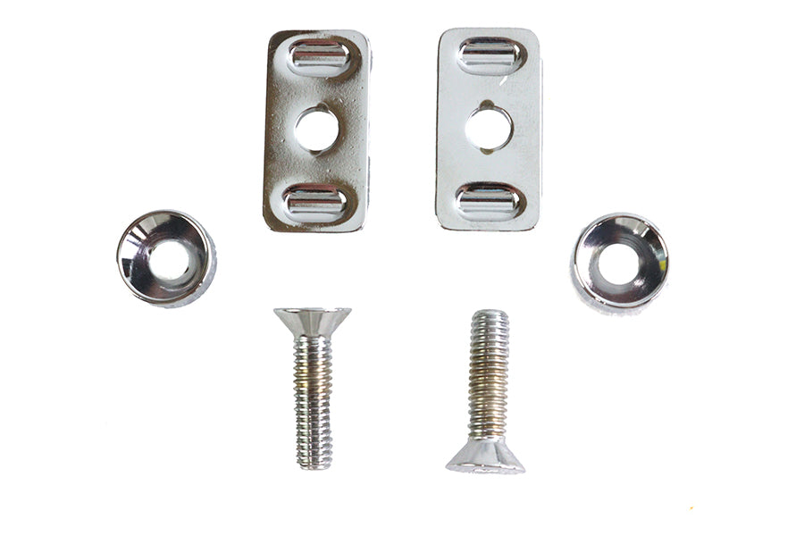 HARLEY Chrom Schwingen Endplatte Einstellschrauben-Kit passend für 1991-2005 FXD,