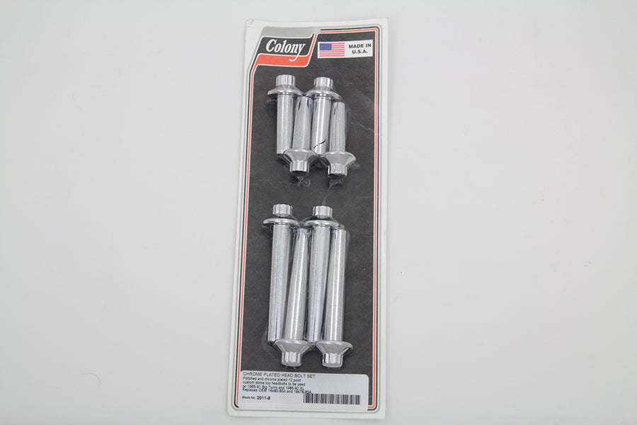 HARLEY Zylinderkopfschraubensatz Chrom Passt 1985-1991 FXST, 1986-1992 XL, 1986-1991 FLST, 1985-1