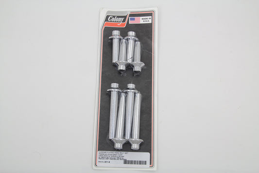 ハーレー シリンダーヘッドボルトセット クローム 1985-1991 FXST、1986-1992 XL、1986-1991 FLST、1985-1に適合
