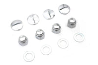 HARLEY Rocker Arm Slotted Chrome Cover Plug Kit fits 1971-1984 FL,   1971-1984 FX,   1979-1983 FLT,   1982-1983 FXR,   1957-1985 XL,