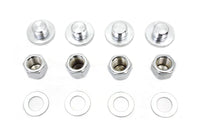 HARLEY Rocker Arm Slotted Chrome Cover Plug Kit fits 1971-1984 FL,   1971-1984 FX,   1979-1983 FLT,   1982-1983 FXR,   1957-1985 XL,