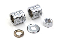 HARLEY Achsabstandshalter-Kit Rillen-Stil Chrom Passend für 2000-2006 FXST, vorne passend für 2000-2006 FXDWG,