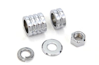HARLEY Vorderachsabstandshalter-Kit Rillen-Stil Chrom Passend für 2000–2006 FLSTF, Vordere Montage