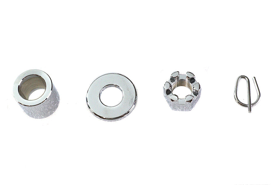 HARLEY Vorderradachs-Abstandshalter-Kit Chrom, passend für 2000-UP FXSTS, Vorderrad-Einbau