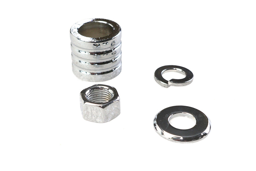 HARLEY Vorderachs-Distanzhülsen-Kit im Groove-Stil Chrom Passend für 2000-2006 FXSTD, vorne