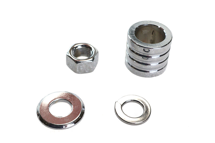 HARLEY Vorderachs-Distanzhülsen-Kit im Groove-Stil Chrom Passend für 2000-2006 FXSTD, vorne