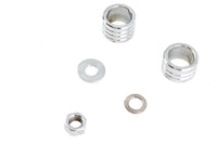 HARLEY Achsdistanzstück-Kit im Chrom-Groove-Stil, passend für 2000–2007 FLT, vorne