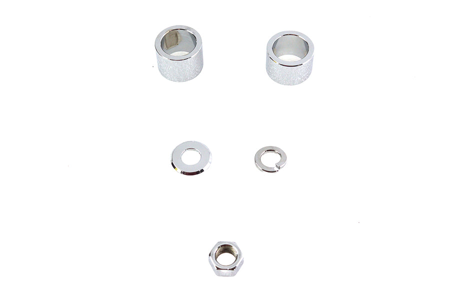 HARLEY Achsabstandshalter-Kit Smooth Style Chrom passend für 2000-2007 FLT, vordere Passung