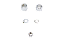 HARLEY Achsabstandshalter-Kit Smooth Style Chrom passend für 2000-2007 FLT, vordere Passung
