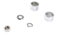 HARLEY Achsabstandshalter-Kit Smooth Style Chrom passend für 2000-2007 FLT, vordere Passung