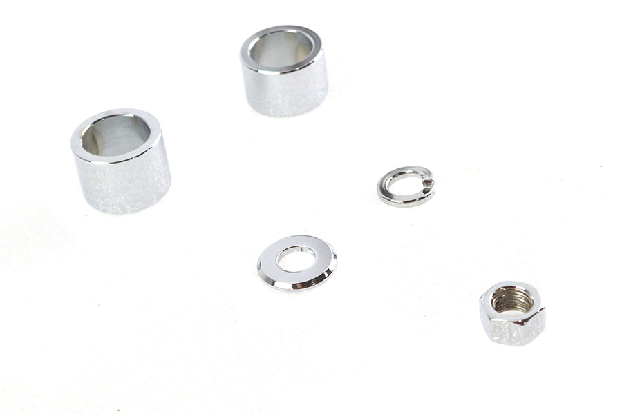 HARLEY Achsabstandshalter-Kit Smooth Style Chrom passend für 2000-2007 FLT, vordere Passung