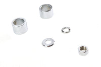 HARLEY Achsabstandshalter-Kit Smooth Style Chrom passend für 2000-2007 FLT, vordere Passung