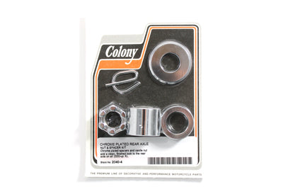 HARLEY Rear Axle Spacer Kit Smooth Style Chrome fits 2000-2005 FXD,