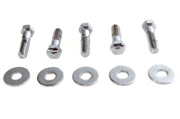 HARLEY Kettenradschrauben- und Unterlegscheiben-Kit Chrom Passend für 1993-1996 FXST, Gussrad 1997-1998 FLT, Guss
