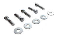 HARLEY Kettenradschrauben- und Unterlegscheiben-Kit Chrom Passend für 1993-1996 FXST, Gussrad 1997-1998 FLT, Guss