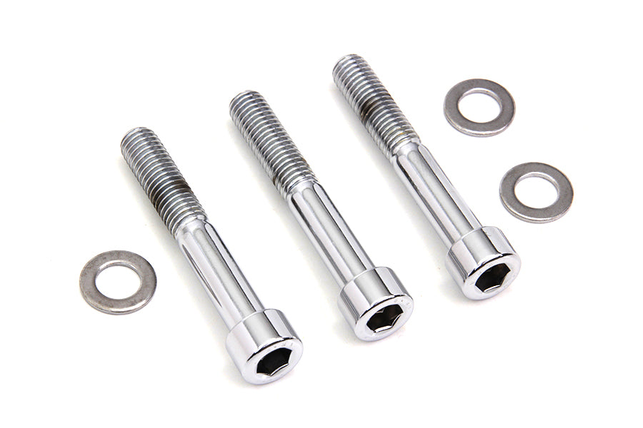 HARLEY Allen Mount Kit für hinteren Bremssattel Chrom Passend für 2000-2007 FXST, 2000-2007 FLST, 2000-2