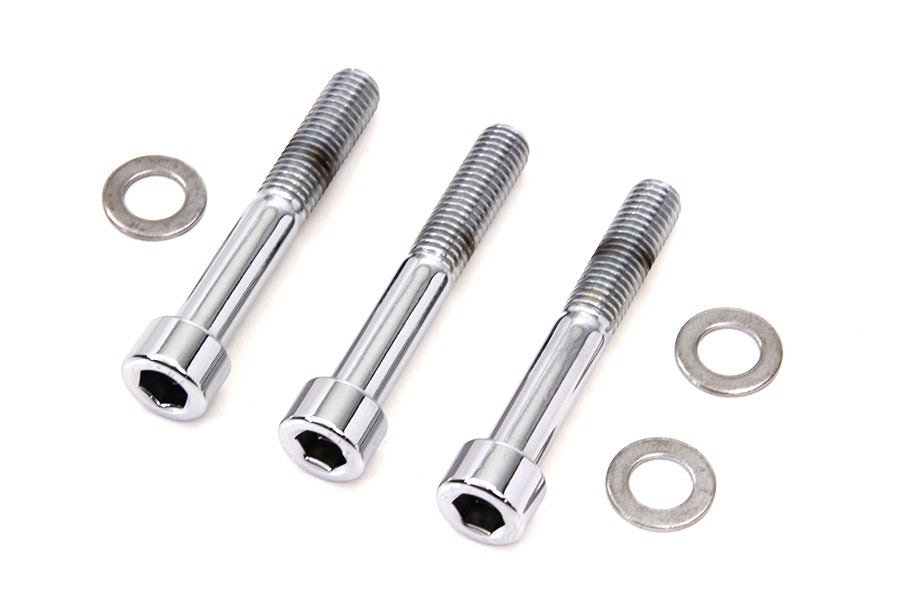 HARLEY Allen Mount Kit für hinteren Bremssattel Chrom Passend für 2000-2007 FXST, 2000-2007 FLST, 2000-2