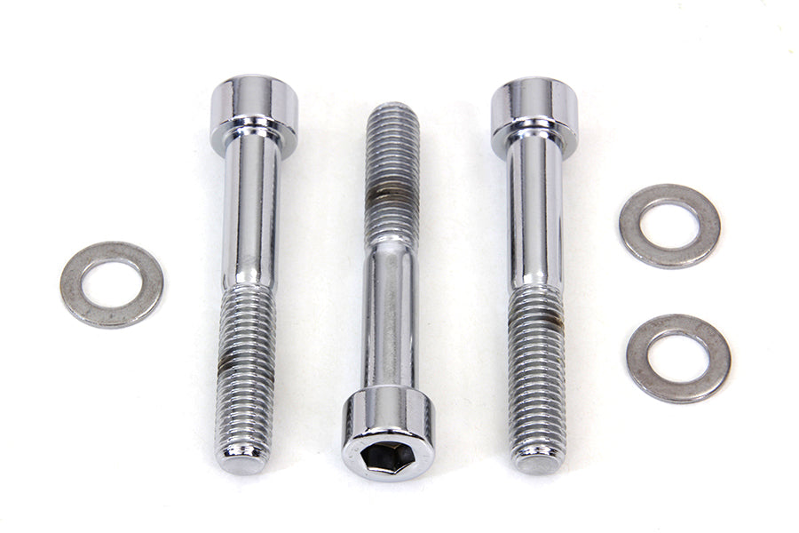 HARLEY Allen Mount Kit für hinteren Bremssattel Chrom Passend für 2000-2007 FXST, 2000-2007 FLST, 2000-2