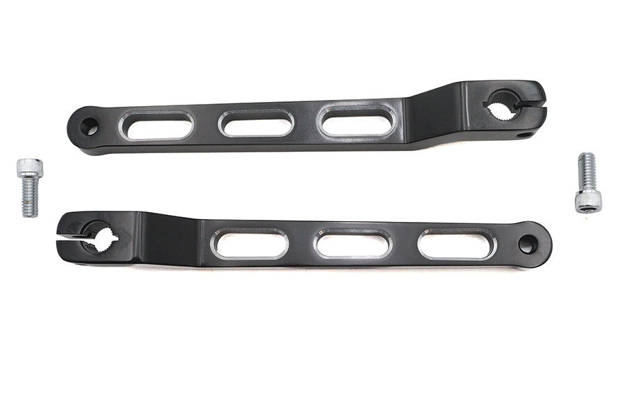 HARLEY Verlängerter Schaltwippen-Hebelsatz Schwarz Passend für 1986-2017 FLST, 1988-UP FLT, 1988-UP FLHT,