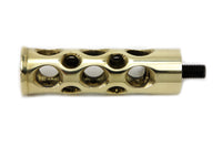 HARLEY Brass Swiss Cheese Shifter Peg Fits 1952-1984 FL,   1971-1984 FX,   1979-UP FLT,   1979-UP FL