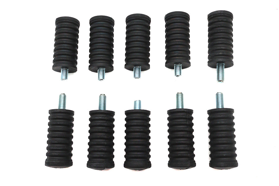 HARLEY Schaltfußraste Schwarz Gummi Passend für 1952-1984 FL, 1979-UP FLT, 1971-1984 FX, 1984-UP FXST