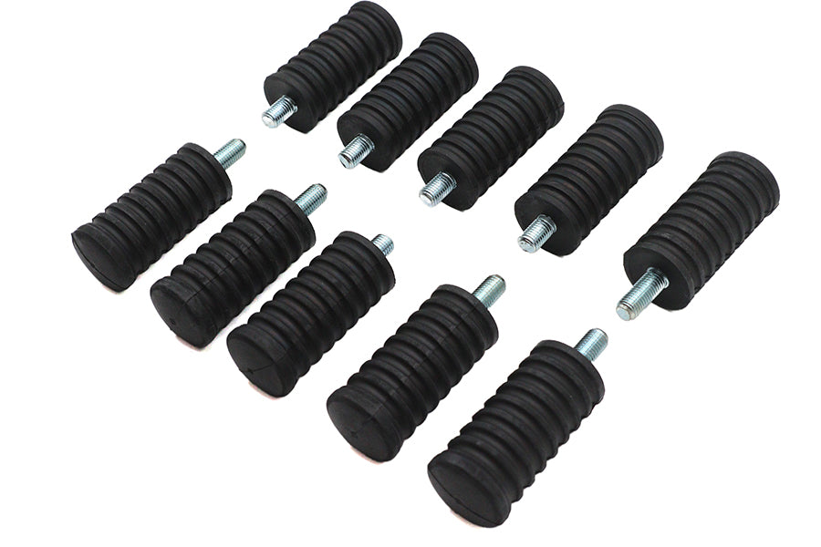 HARLEY Schaltfußraste Schwarz Gummi Passend für 1952-1984 FL, 1979-UP FLT, 1971-1984 FX, 1984-UP FXST