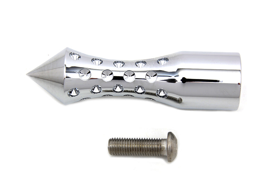 HARLEY Chrom Agostinni Schalthebel-Fußraste im Spike-Stil passend für 1952-1984 FL, 1971-1984 FX, 1982-1994 F