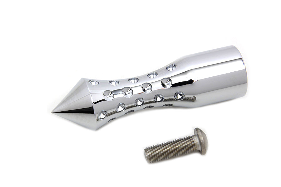 HARLEY Chrom Agostinni Schalthebel-Fußraste im Spike-Stil passend für 1952-1984 FL, 1971-1984 FX, 1982-1994 F