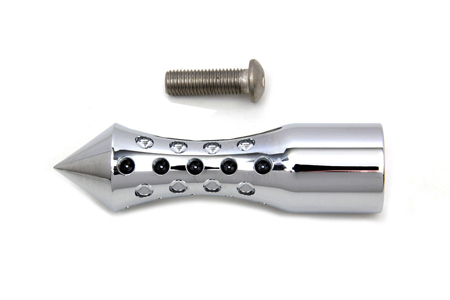 HARLEY Chrom Agostinni Schalthebel-Fußraste im Spike-Stil passend für 1952-1984 FL, 1971-1984 FX, 1982-1994 F