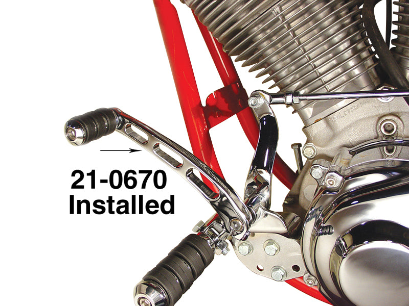 HARLEY Billet-Schalthebel Chrom Passend für 1990-2017 FXST, 1991-2017 FXDWG,