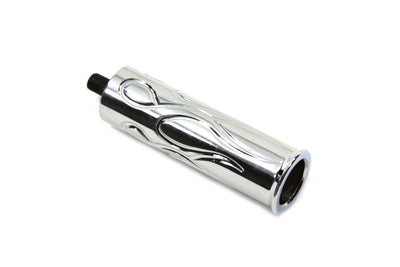 HARLEY Shifter Footpeg Flame Design fits 1952-1984 FL,   1979-UP FLT,   1971-1984 FX,   1984-UP FXST,   1986-UP FLST,   1982-1994 FXR,   1982-1994 FX