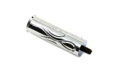 HARLEY Shifter Footpeg Flame Design fits 1952-1984 FL,   1979-UP FLT,   1971-1984 FX,   1984-UP FXST,   1986-UP FLST,   1982-1994 FXR,   1982-1994 FX