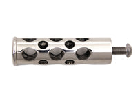 HARLEY Edelstahl Swiss Cheese Schalthebelraste Passend für 1952-1984 FL, 1971-1984 FX, 1984-1994 FXR,