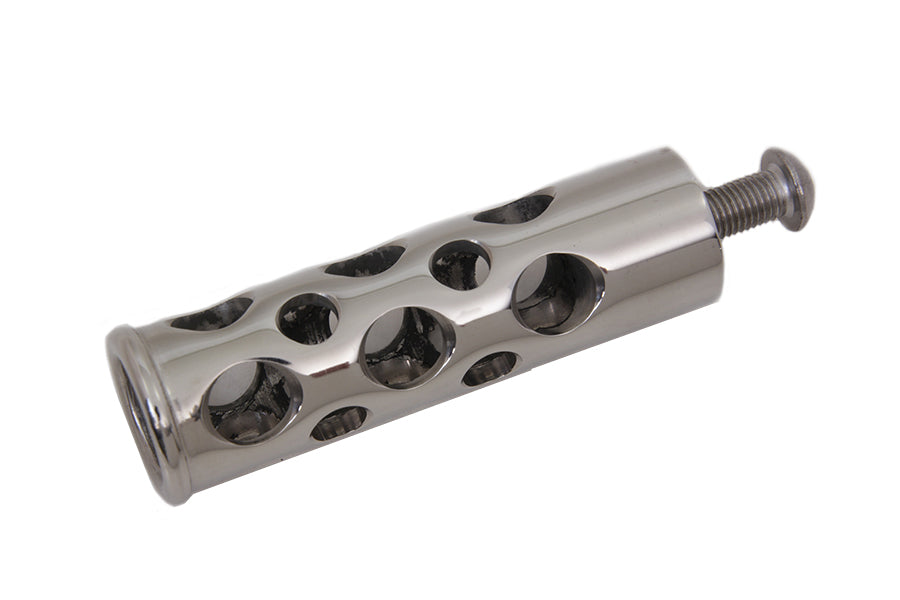 HARLEY Edelstahl Swiss Cheese Schalthebelraste Passend für 1952-1984 FL, 1971-1984 FX, 1984-1994 FXR,