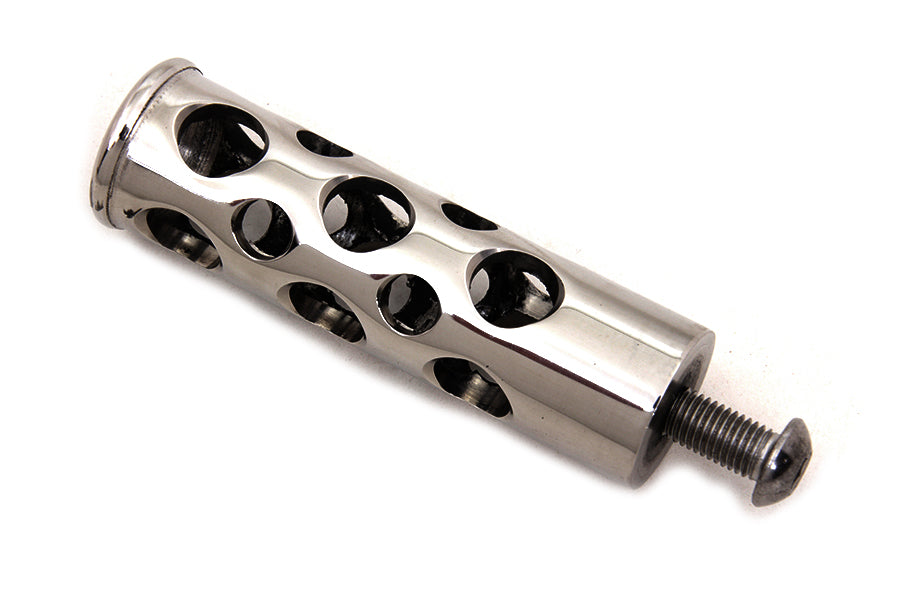 HARLEY Edelstahl Swiss Cheese Schalthebelraste Passend für 1952-1984 FL, 1971-1984 FX, 1984-1994 FXR,
