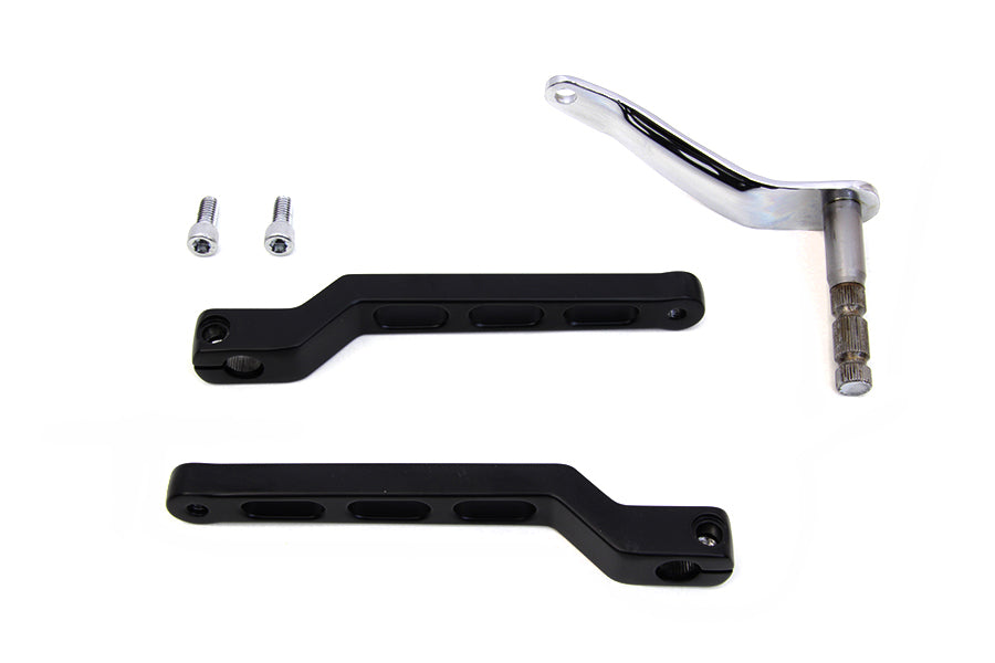HARLEY Billet Style Fersen-Spitzen-Schalthebel-Kit Schwarz Passt für 2018-UP FLDE, Modelle mit Trittbrettern