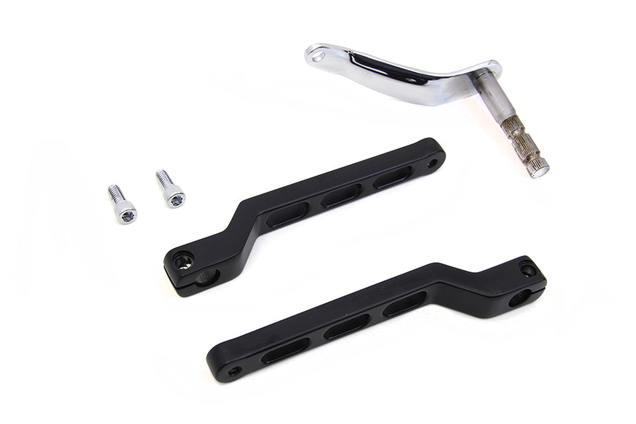 HARLEY Billet Style Fersen-Spitzen-Schalthebel-Kit Schwarz Passt für 2018-UP FLDE, Modelle mit Trittbrettern