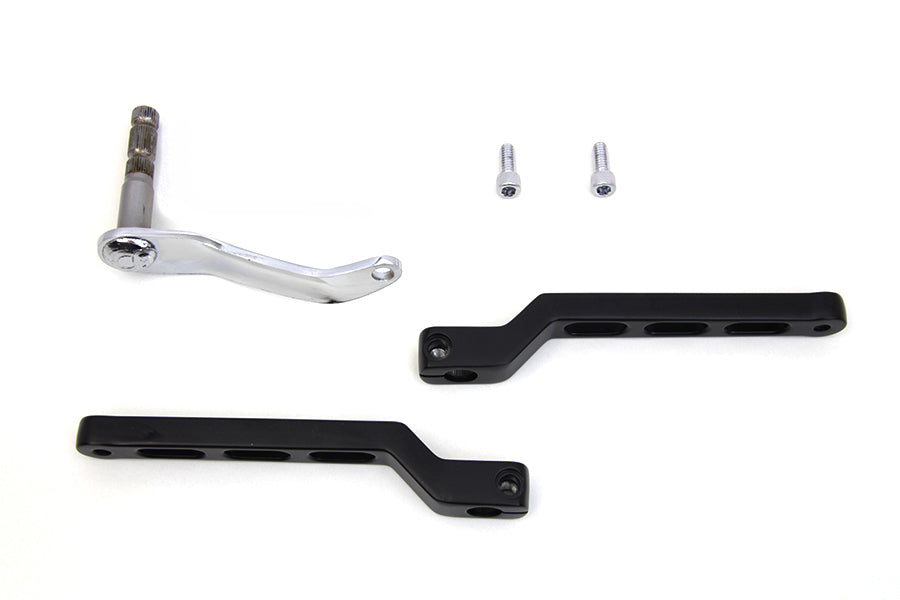 HARLEY Billet Style Fersen-Spitzen-Schalthebel-Kit Schwarz Passt für 2018-UP FLDE, Modelle mit Trittbrettern