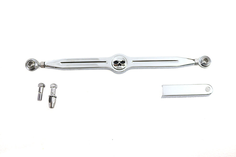 HARLEY 12 Zoll Totenkopf-Schaltgestänge-Kit Chrom Passend für 1986-2017 FXST,