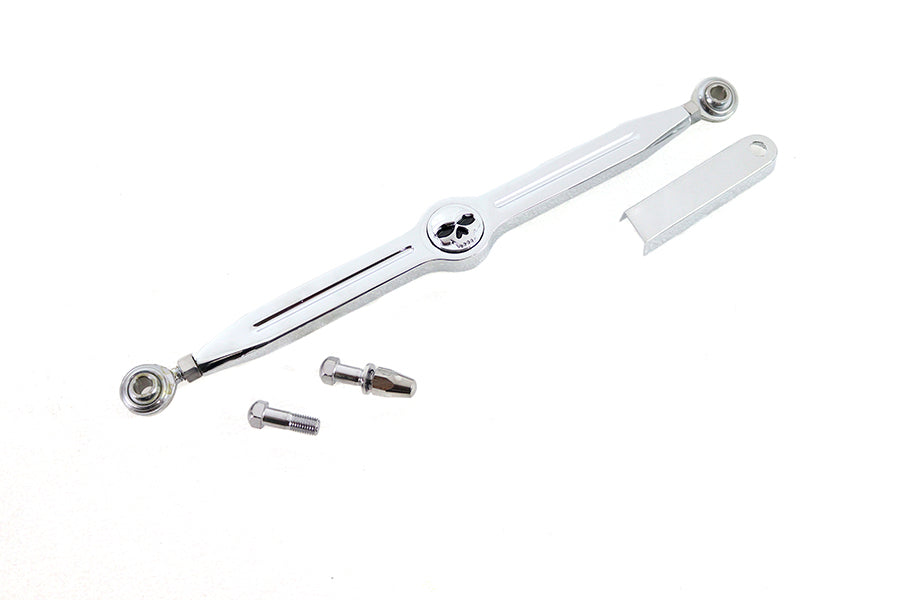 HARLEY 12 Zoll Totenkopf-Schaltgestänge-Kit Chrom Passend für 1986-2017 FXST,