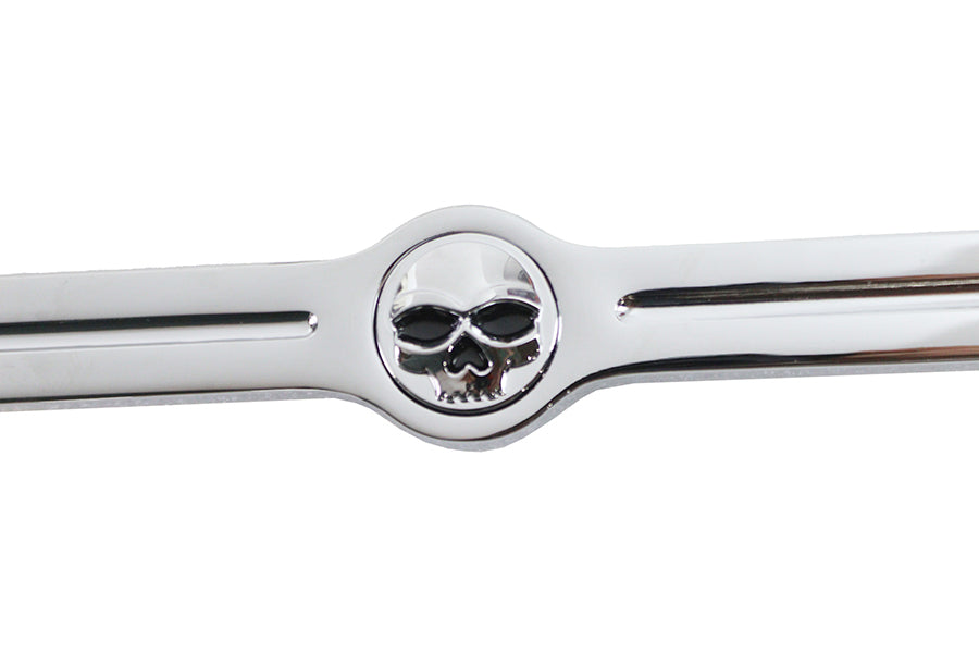 HARLEY 12 Zoll Totenkopf-Schaltgestänge-Kit Chrom Passend für 1986-2017 FXST,