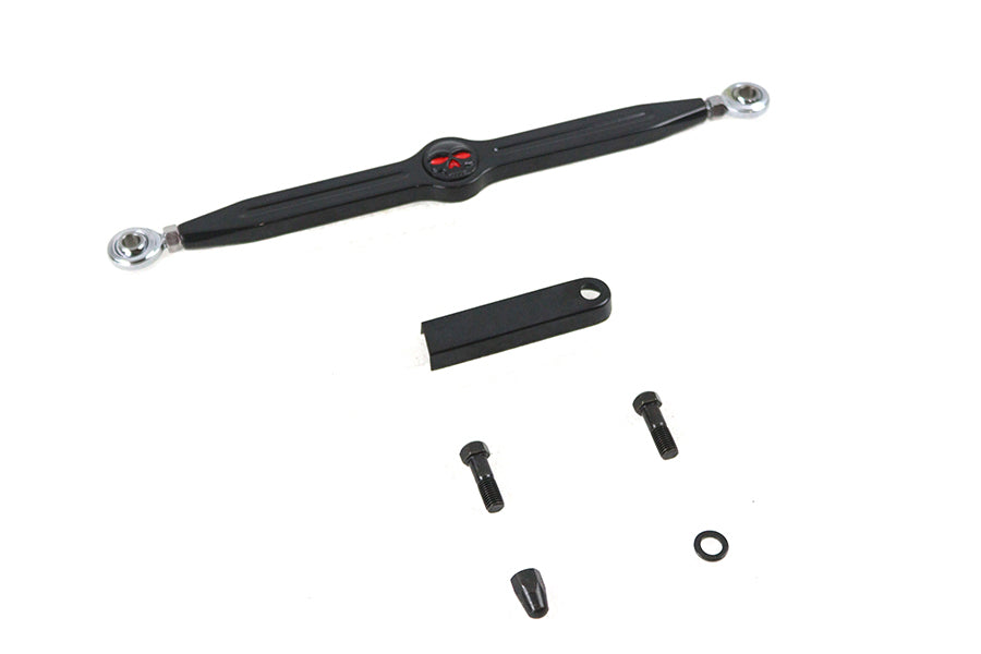 HARLEY 12 Zoll Totenkopf Schaltstange Kit Schwarz Passend für 1986-2017 FXST,