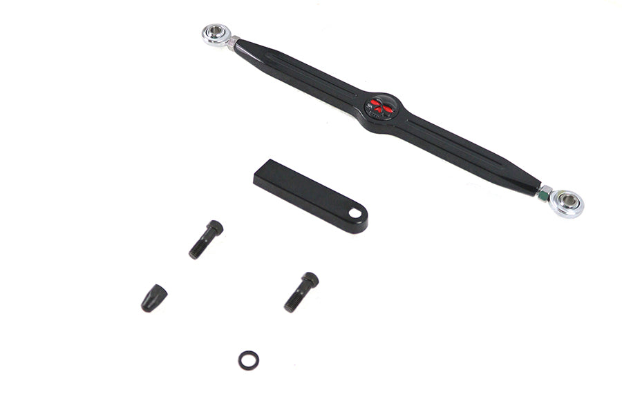 HARLEY 12 Zoll Totenkopf Schaltstange Kit Schwarz Passend für 1986-2017 FXST,