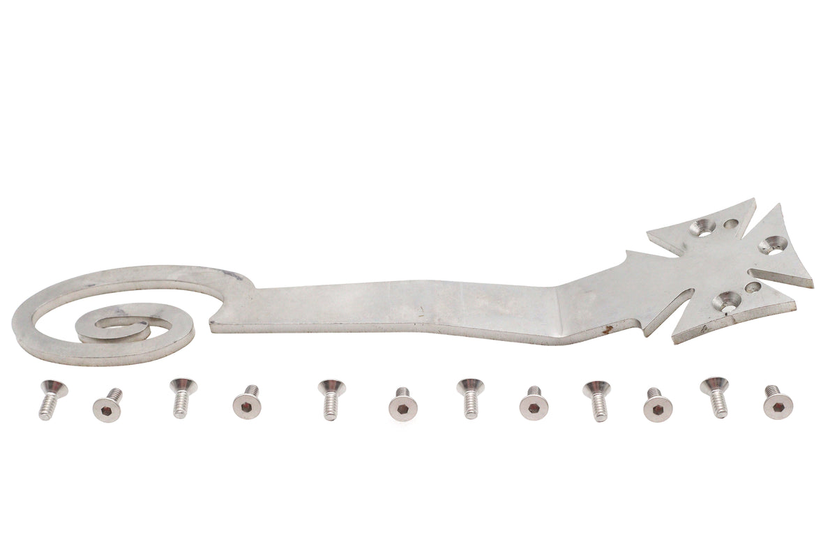 Indian Larry Jockey Shift Handle Natural Stainless Steel