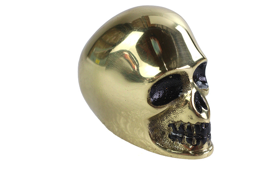 HARLEY Brass Skull Style Shifter Knob Fits 0-  Custom, application 0-  Custom, application